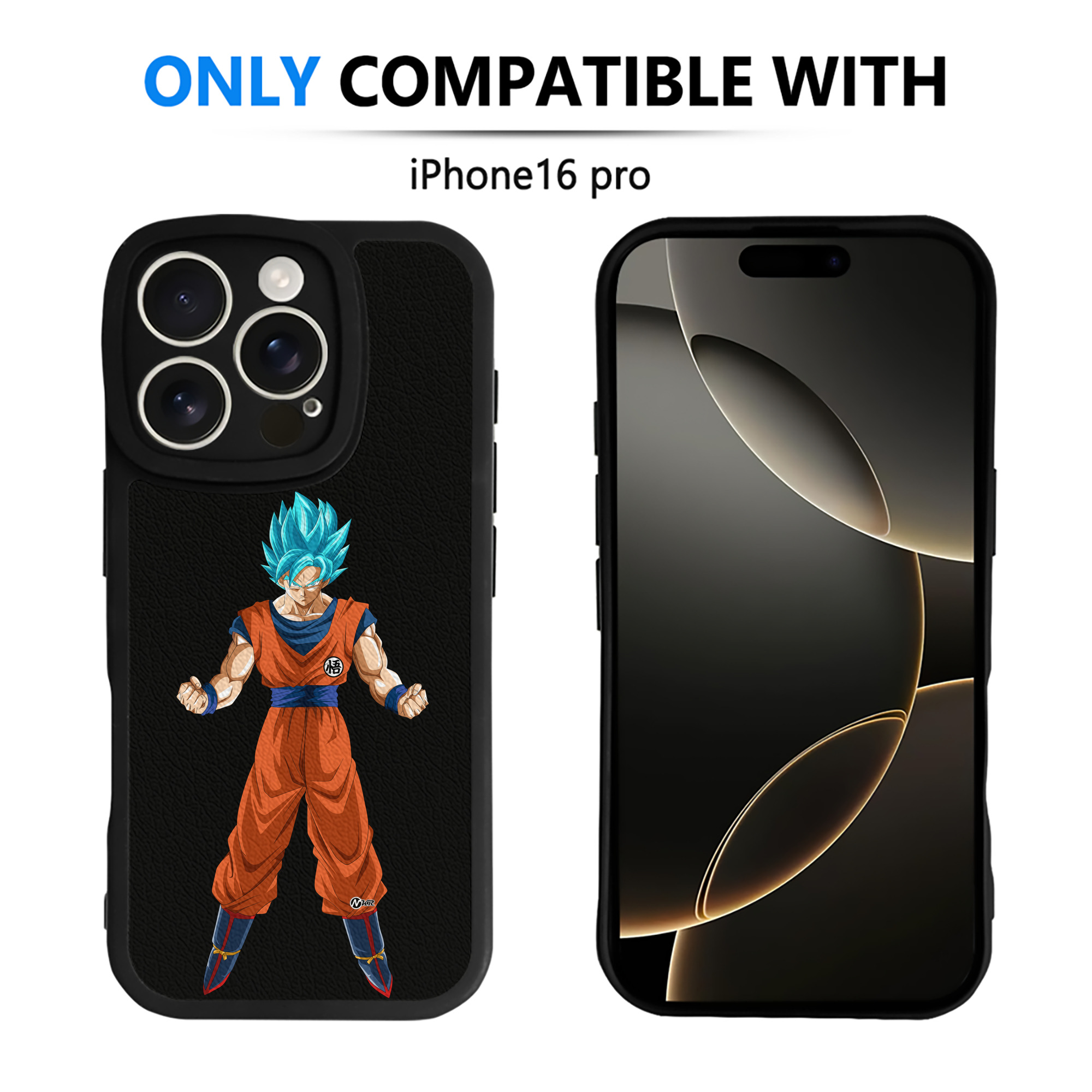 （画像用） ドラゴンボール 孫悟空（そん ごくう）Son Goku カカロット DRAGON BALL Kakarotto 【iPhone 16シリーズ対応】シリコンスマホケース（レザー調） 材質：シリコン